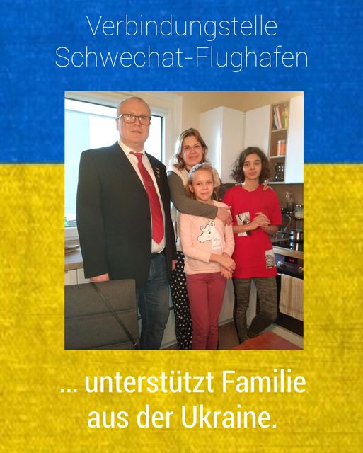 Unterstützung für geflüchtete Familie aus der Ukraine